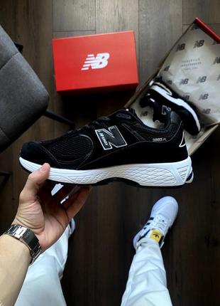 New balance 2002r black&white5 фото