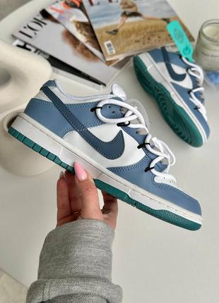 💙женские кроссовки nike sb dunk low blue🤍