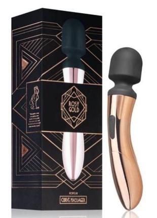 Вібратор-мікрофончик rosy gold nouveau curve massager