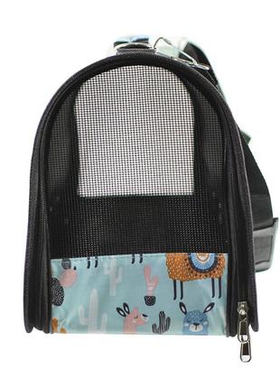 Сумка-переноска для котов и собак taotaopets 246610 l blue alpaca "kg"2 фото