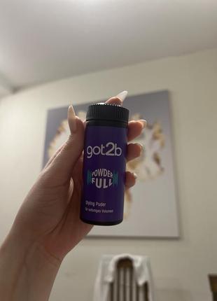 Стайлінг-пудра для укладання волосся got2b power full volumizing powder, 10 г