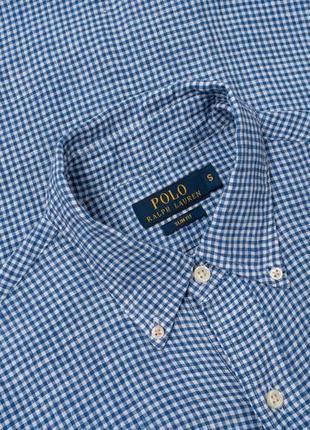 Polo ralph lauren slim fit linen shirt  чоловіча сорочка1 фото