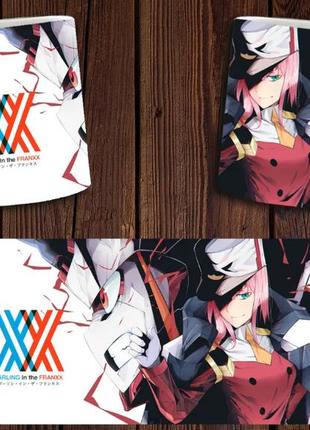 Чашка белая керамическая "любимый во франксе" darling in the franxx  aurora