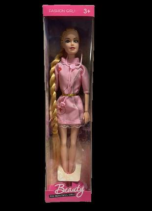 Кукла барби в розовом костюме медсестры abc золотистые волосы