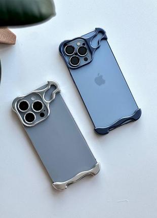 Чехол накладка металл metal линзы бампер iphone 13 14 15 pro max