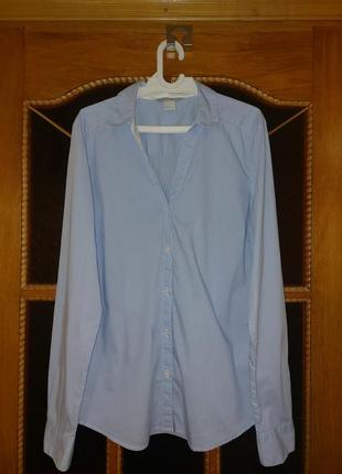 Блакитна сорочка у смужку