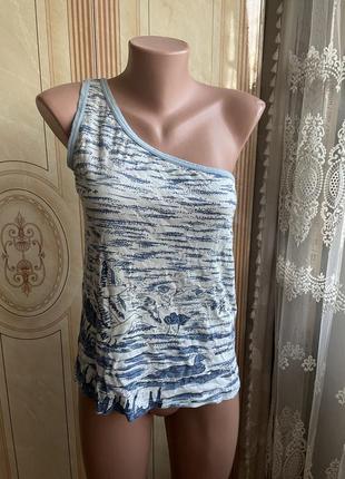 Майка на одне плече котон