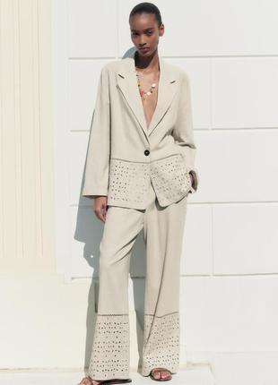 Блейзер женский льняной zara new