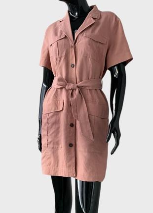 Льняное платье рубашка & other stories cos лён хлопок лиоцелл5 фото