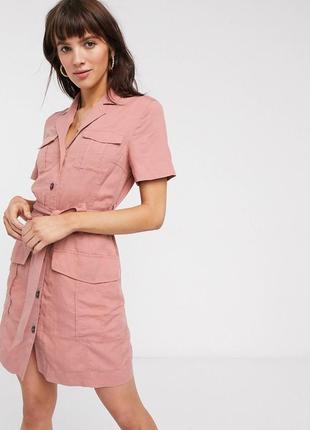 Льняное платье рубашка & other stories cos лён хлопок лиоцелл