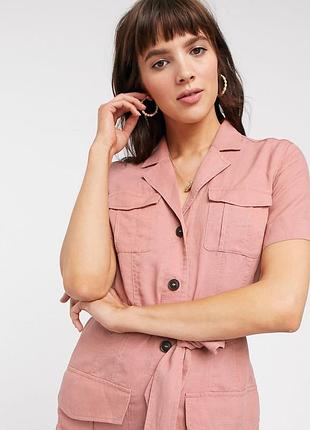 Льняное платье рубашка & other stories cos лён хлопок лиоцелл4 фото