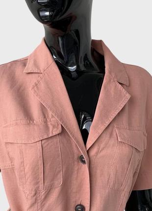 Льняное платье рубашка & other stories cos лён хлопок лиоцелл7 фото