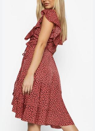 Хорошее платье на запах boohoo xs/s