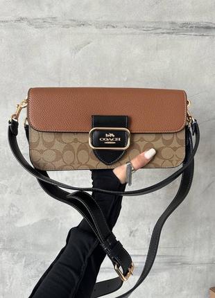 Кожаная сумка coach