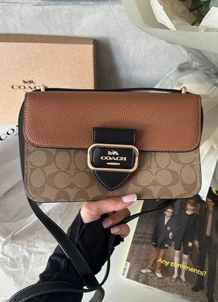 Кожаная сумка coach