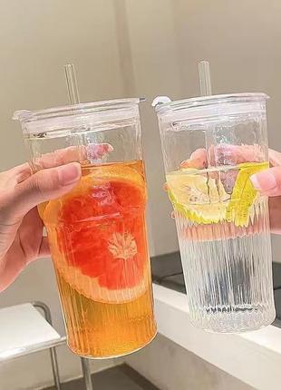 Стакан, стакан с трубочкой