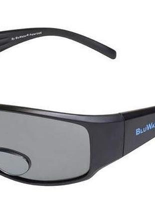 Очки бифокальные поляризационные bluwater bifocal-1 (+2.0) polarized (gray) (черная бифокальная линза с