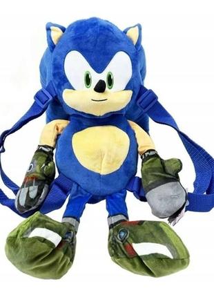 Рюкзак-игрушка sonic prime - соник 30 cm