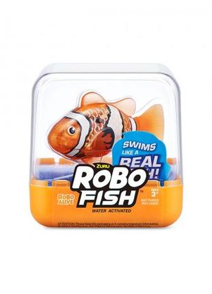 Интерактивная игрушка robo alive s3 - роборыбка (оранжевая)