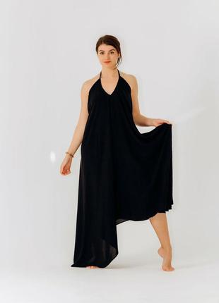 Жіноче довге плаття з відкритою спиною black pearl rao wear one size зріст 155-165 см3 фото