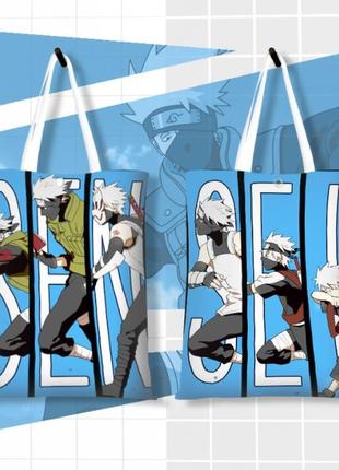 Сумка шоппер аниме наруто какаши