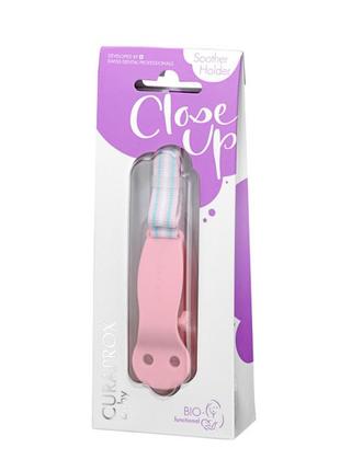 Тримач для соски curaprox babyholder light pink