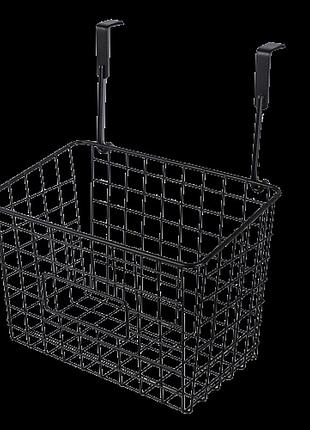 Корзина подвесная на дверь металл чёрная
