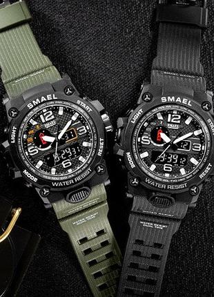 Мужские спортивные наручные часы smael армейские электронные