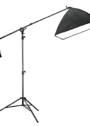 Навесной софтбокс 50х70 см на стойке студийный свет softbox журавль(ps)