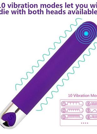 Мощный вибратор long bullet usb 4