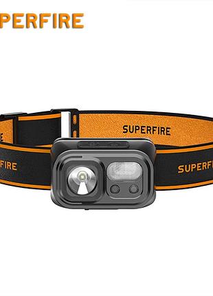 Фонарь налобный аккумуляторный hl23-s superfire 350 lumen ip44