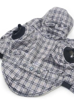 Жилет для собак шанс с капюшоном серый 6