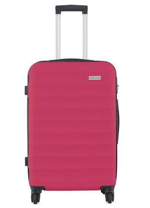 Чемодан дорожный 93 л semi line 28" (l) dark rose (t5633-3)