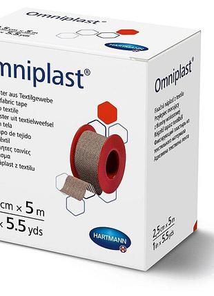 Пластир фіксуючий omniplast 2,5 см х 5 м текстильний