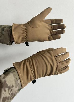 Рукавички зимові softshell койот 10