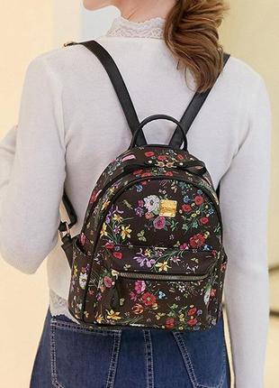 Детский прогулочный рюкзак с цветами, качественный рюкзачок для девочек с цветочками(ps)
