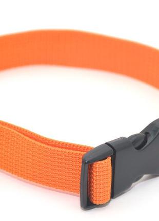 Нашийник для собак капроновий 2,0 см 45 см помаранчевий 1019