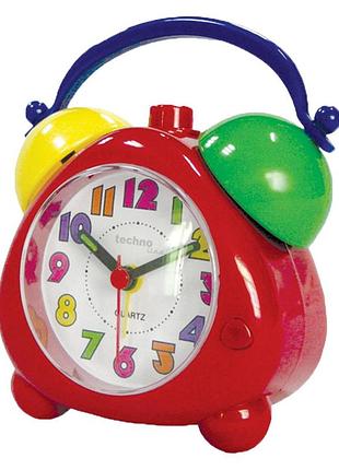 Будильник дитячий безшумний technoline modell k red (modell k)2 фото