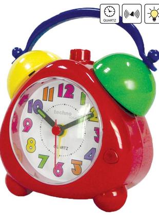 Будильник дитячий безшумний technoline modell k red (modell k)