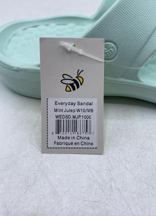 Жіночі шльопанці joybees everyday sandal mint julep оригінал7 фото