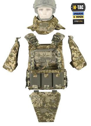 Комплект захисту від м-тас: плитоноска, горжилет, захист плечей та паху (фартух)
