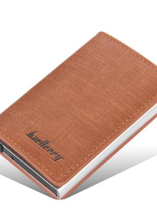 Гаманець cart holder з rfid захистом, коричневий baellerry