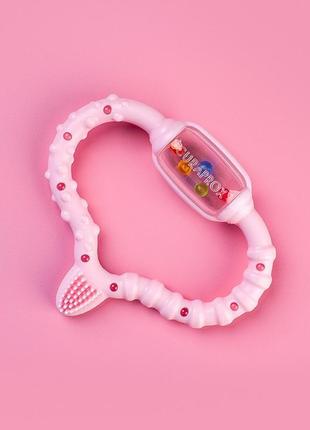 Стимулятор для прорезывания временных зубов curaprox curababy girl, розовый