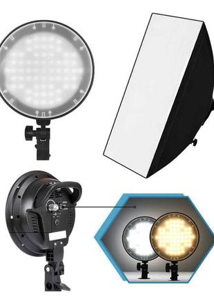 Постійне студійне led-світло prolighting 128 led світлодіодів софтбокс 50х70 см (без стійки)