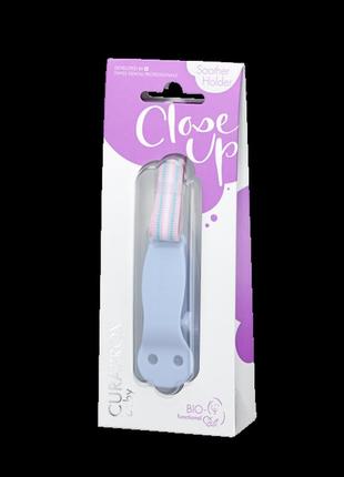 Тримач для соски curaprox babyholder blue, блакитного кольору