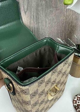 Дитяча міні сумочка клатч на плече, маленька сумка для дівчаток світлий із зеленим