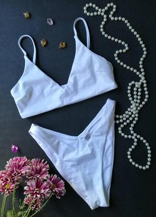 Роздільний білий купальник asos mix & match🏝