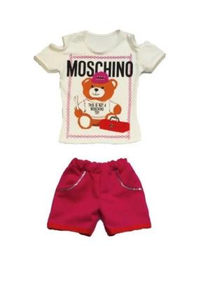 Костюм літній moschino 104-122 розмір