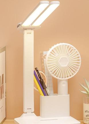 Лампа led настільна подвійна ra 95+ usb puluz tbd0601703801