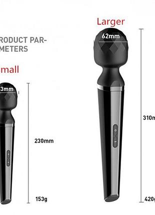 Вибромассажер mic-wand usb large 8